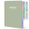 SKYDUE Teacher Planner 2026-2027 Academic Year, 8.5" x 11" Teacher Lesson Planner with Monthly Tabs & Stickers, Lesson Plan Book 26-27, Green