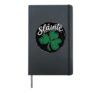 Slainte Cheers Good Health Irish Clover Hardcover Journal, Black