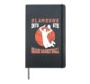 Slamdunk into 6th Grade Basketball, First Day Of School Hardcover Journal, Black