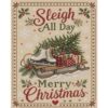 Sledge Skates 11CT Stamped Cross Stitch Kit for Adults - 19.69x15.75 Inch