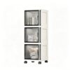Slim Rolling Storage Cart, Narrow Mobile Organizer for Kitchen & Bathroom, 4-Tier Rack on Wheels for Small Spaces, Space-Saving Storage Solution