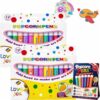 SLJUUAEJH 3D Bubble Puffy Paint Popcorn Pens Set