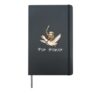 Sloth Knight with Sword on Goose Medieval Fantasy Hardcover Journal, Black