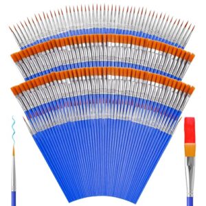 Smallbudi 168 PCS Small Paint Brushes Bulk for Kids Classroom