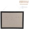 Small Cork Bulletin Board 16x11 Inch Black Wall Notice Board