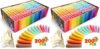 SMALL FISH Sidewalk Chalks Set: 200Pcs in 20 Color Jumbo Washable Chalk for Kids (Pack of 2)
