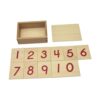 Small Number Cards Wooden Educational Tool with Box