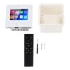 Smart Bluetooth Wall Amplifier with 2.8 Inch HD Touch Screen, FM Radio, Timer, Background Music Player Control Panel for Ceiling Speakers