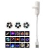 Smart HD Holographic Star Projector Night Light, Plug-and-Play 360° Rotatable USB Powered Planetarium Projector, Home Bedroom Ambient Lighting Decor Gift,3pc