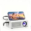 Smart Projector, Native 480P Supporting 1080P Video Decoding, 3D Stereoscopic Sound Effect, High-definition Picture, Worry-free Subtitles, Wired Connection To Mobile Phones, Tablets and Laptops