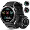Smart Watches for Men (Answer/Make Calls), 1.39" HD Fitness Watches, Heart Rate/Sleep Monitor, 110+ Sports Modes Military Watch for Men, Waterproof Watch, 30Day, Watches for Android/iPhone, Black