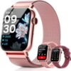 Smart Watches for Women - 2026 Fitness Tracker 1.83'' HD with Answer and Make Calls with Heart Rate Sleep Monitor 7 Day Battery 120+ Sport Modes IP68 Waterproof and Compatible iPhone and Android