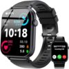 Smart Watch for Men Women, 1.83" HD Touchscreen Fitness Tracker, Bluetooth Calls/Notifications, 100+ Sport Modes, 24/7 Heart Rate & Sleep Monitor, IP68 Waterproof Smartwatch for Phone Android iOS