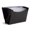 Smead Accordion File Organizer, Document Folder, 12 Divider, Purple/Black