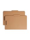 Smead Fastener File Folder, 2 Fasteners, Reinforced 2/5-Cut Tab Right of Center Position, Guide Height, Legal Size, Kraft, 50 per Box (19880)
