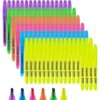 SMELHA Highlighters - 100 Pack Assorted Colors, 6 Colors Bulk, Chisel Tip, Quick Dry, Suitable for Offices, Schools, Home
