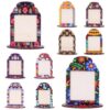 smelihomiy Wooden Photo Frame for Dia De Los Muertos Altar, 10 Set
