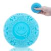 Smile Face Fuzz Stress Ball - Soft Squishy Fidget Toy for Anxiety Relief, Squish Sensory Fidget Toy, Anxiety Calming Squeeze Ball for Kids Adults ADHD Autism