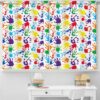 SmoothNovelty 6 Pcs School Classroom Curtains Colorful Handprints Curtains Back to Classroom Decoration for First Day of School Kindergarten Classrooms Bedroom Living Room Decor 36" x 24"