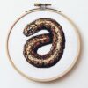 Snake Cross Stitch Kits for Beginners Adults,11 CT Patterns Dimensions Embroidery Kits Arts Craft Kits, Home Decor 13.7 x 13.7in,35x35cm（503 A