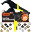 Snap Tool for Boat Covers, Heavy Duty Snap Fastener Tool, Snap Installation Tool with 320 PCS 4 Color 15mm Metal Snaps for Fabric
