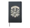 Snowboarding BOARDING IS LIFE Funny Snowboard Children Hardcover Journal, Black