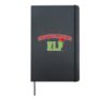 Snowboarding Elf Christmas Family Group Xmas Snowboarder Hardcover Journal, Black