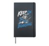 Snowboarding KEEP ON BOARDING Funny Snowboard Kids Hardcover Journal, Black