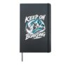 Snowboarding KEEP ON BOARDING Funny Snowboard Kids Hardcover Journal, Black