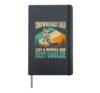 Snowboarding Snowboard Dad Father Vintage Retro Snowboard Hardcover Journal, Black