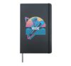 Snowboarding Snowboard Snowboarder Retro Ride Hardcover Journal, Black