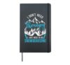 Snowboarding Snowboard Vintage Hardcover Journal, Black