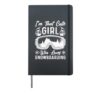 Snowboarding Snowboard Vintage I'm That Cute Girl Who Loves Hardcover Journal, Black