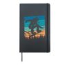 Snowboarding Snowboard Vintage Retro Mountain Hardcover Journal, Black