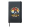 Snowboarding Snowboard Vintage Retro Proudly Annoying Skiers Hardcover Journal, Black