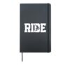 Snowboarding Snowboard Vintage Ride Hardcover Journal, Black