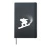 Snowboard Snowboarding Snowboarder Hardcover Journal, Black