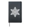 Snowflake Mens Hardcover Journal, Black