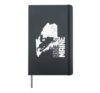 Snowmobile Ride Maine Snowmobile Vintage Hardcover Journal, Black