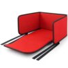 Snow Sled Cushion Pad Mini Toboggan Sled Pad with Seat Belt