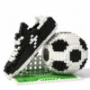 Soccer Ball Building Kit, DIY STEM Bricks, Collectible Toy for Teens Adults