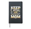 Soccer Mother Gameday Soccer Mom Hardcover Journal, Black