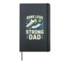 Soccer Player Soccer Dad Kick Sport Soccer Ball Fathers Day Hardcover Journal, Black