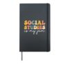 Social Studies Is My Jam History Teacher Back To School Hardcover Journal, Black