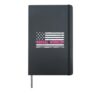 Social Worker USA Flag Design For Women In Social Work Hardcover Journal, Black