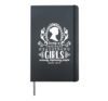 Society Obstinate Headstrong Girls Gift Bookworm Novelist Hardcover Journal, Black