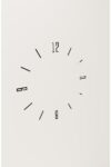 SODEF Modern Black Bar Number Wall Clock 8 x 8 Inches Rectangular Shape Minimalist Design Durable Plastic for Living Room Office Home Decor - Black