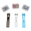 SOESFOUFU Portable Binder Clips Dispenser with Reusable Plastic and Metal Clips for Secure Grip on Student Answer Sheets and Loose Leaf Papers, for Teaching Material Archiving and Office Use