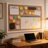 SOFE 48x36 Extra Large Bulletin Boards for Walls, White Framed Pin Board