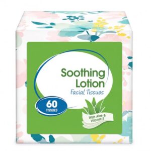Soft 3-Ply Disposable Facial Tissues Cube Box